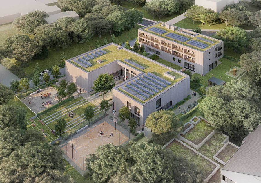 Visualisierung Stadtteilzentrum Gräselberg