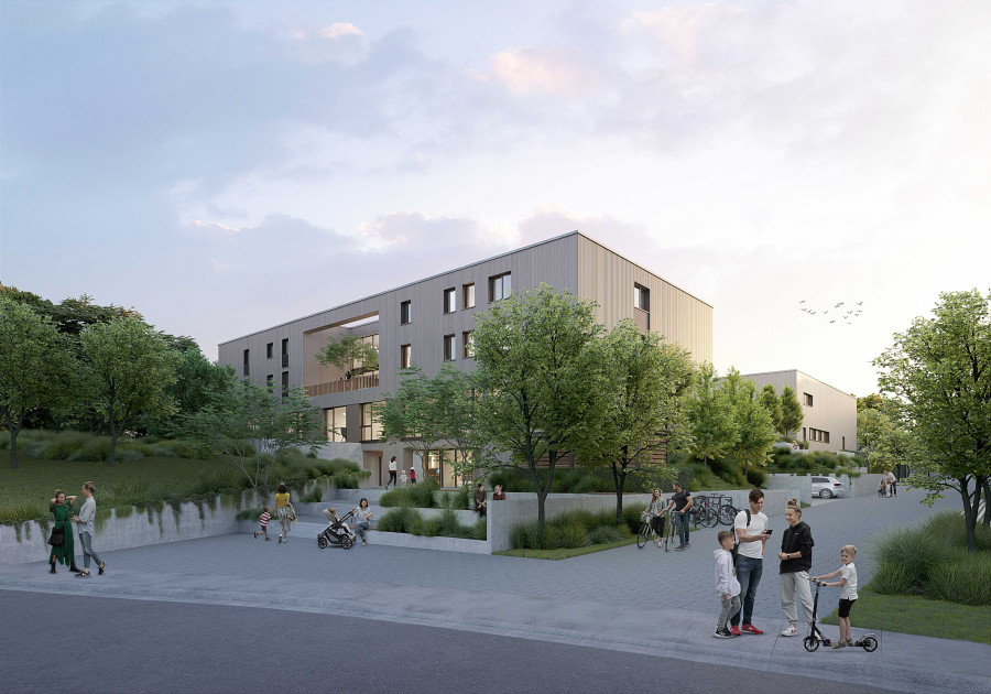 Visualisierung Stadtteilzentrum Gräselberg